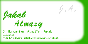 jakab almasy business card